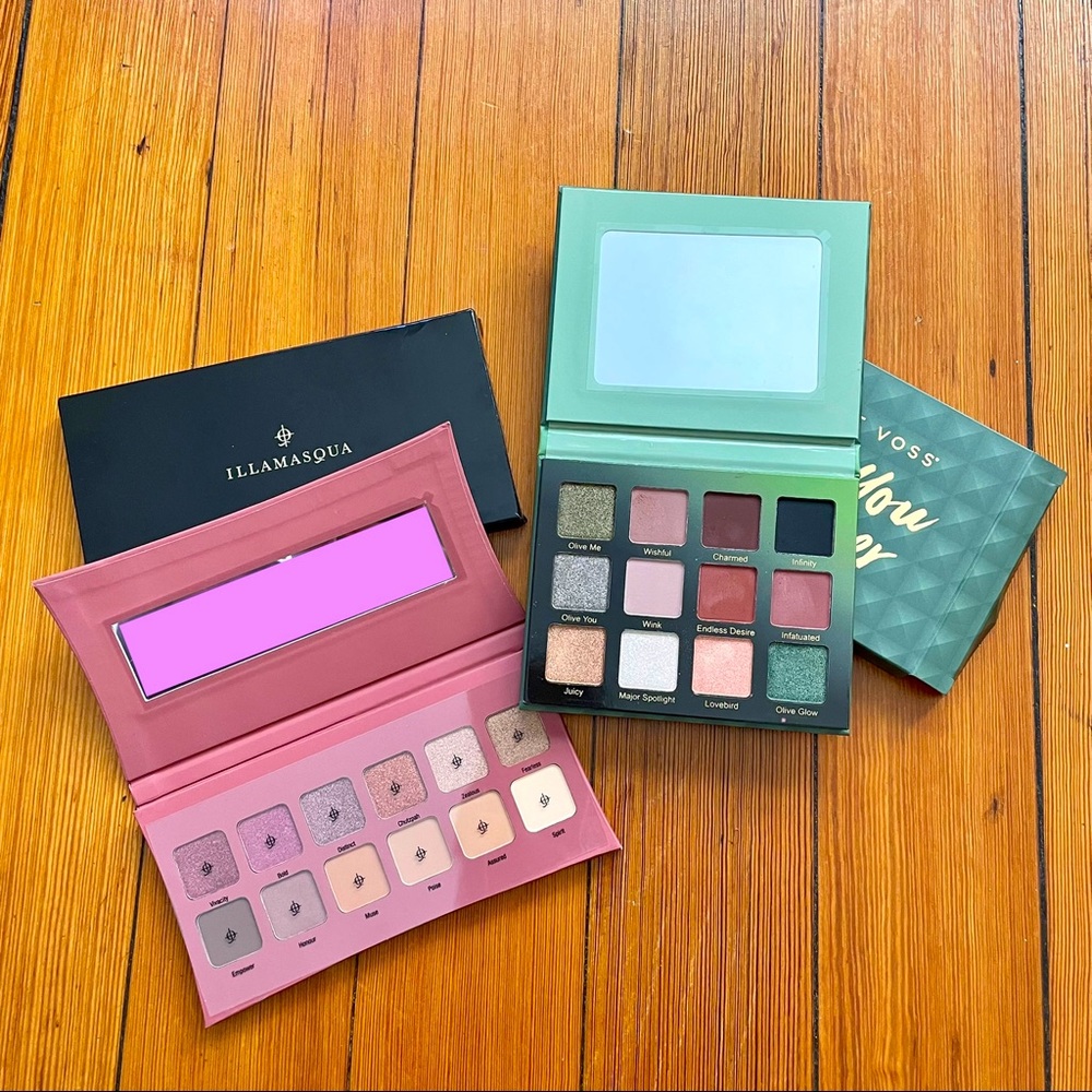 VIOLET VOSS & ILLAMASQUA Neutral Green Olive Taupe Artistry Unveiled Palettes